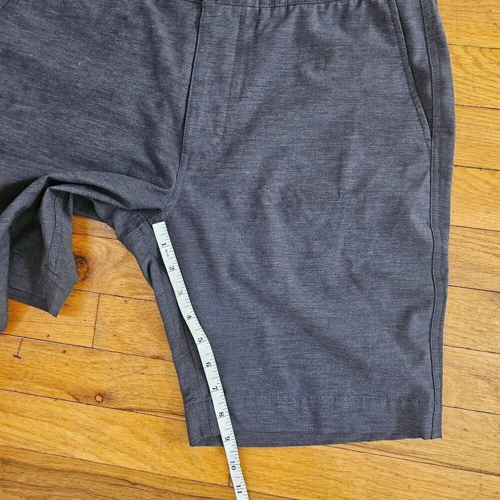 Faherty Mens Charcoal Gray All Day Shorts Size 30 9 Inch Inseam Stretch